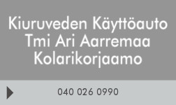 Kiuruveden Käyttöauto Tmi Ari Aarremaa logo